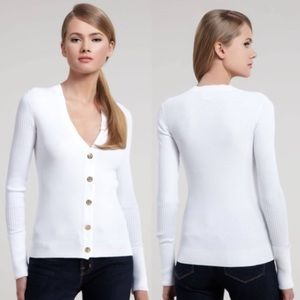Tory Burch White Cardigan